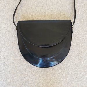 Bruno Magli Black Leather Shoulder Bag